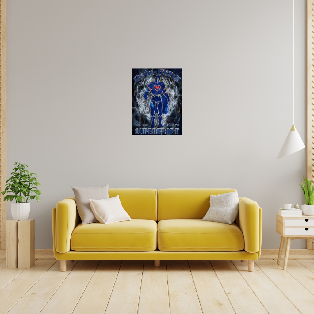 „Gott Ich Eins“ Metallwandbild mit deutscher Affirmation – Spirituelles Dekor im Neon-Stil – Quadratisch (40–80 cm) - Image 2