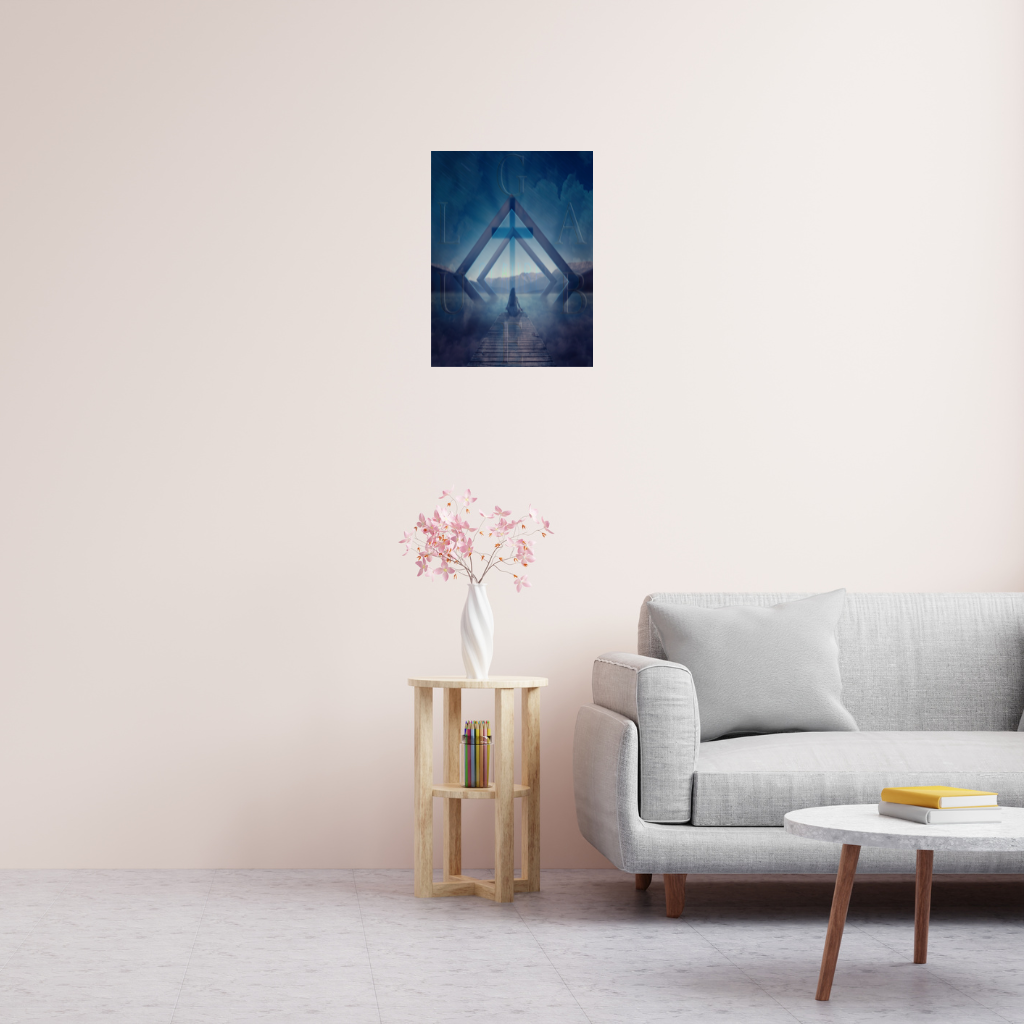 : „Glaube“ – Spirituelles Kreuz & Horizont – Metallwandbild - Image 2