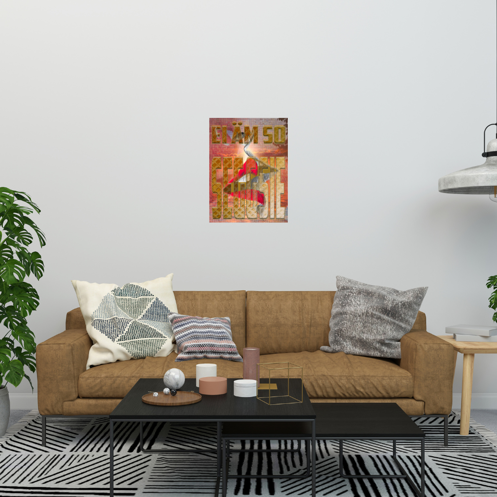 „BEE MY VALENTINE“ Metallwandbild mit Wabenherz – Verspieltes und süßes Dekor – Quadratisch (40–80 cm) - Image 4