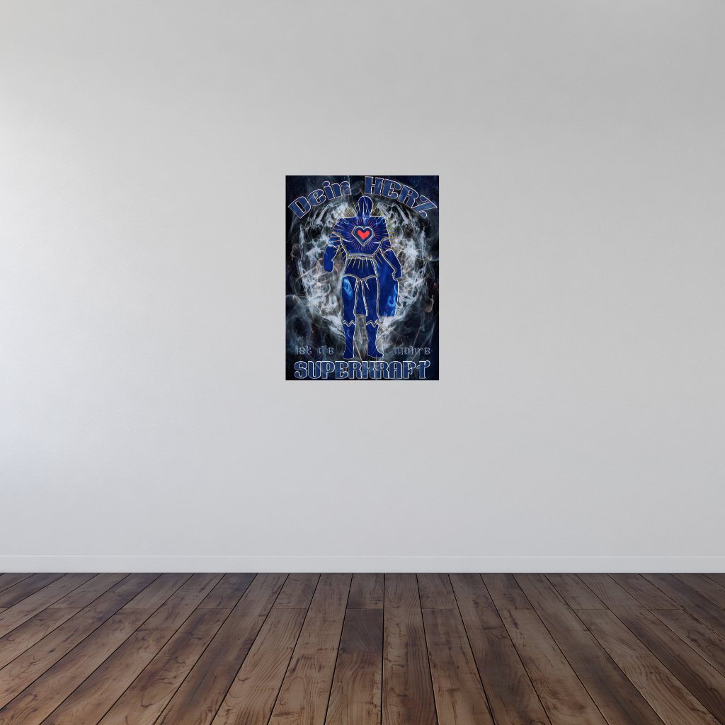 „Gott Ich Eins“ Metallwandbild mit deutscher Affirmation – Spirituelles Dekor im Neon-Stil – Quadratisch (40–80 cm) - Image 3