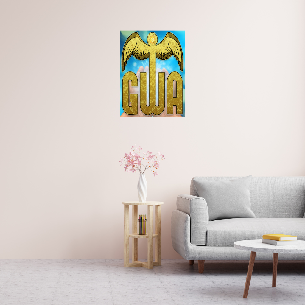 „Golden X Darkstorm“ Abstraktes Metallwandbild – Modernes, himmlisches Dekor – Quadratisch (40–80 cm) - Image 4