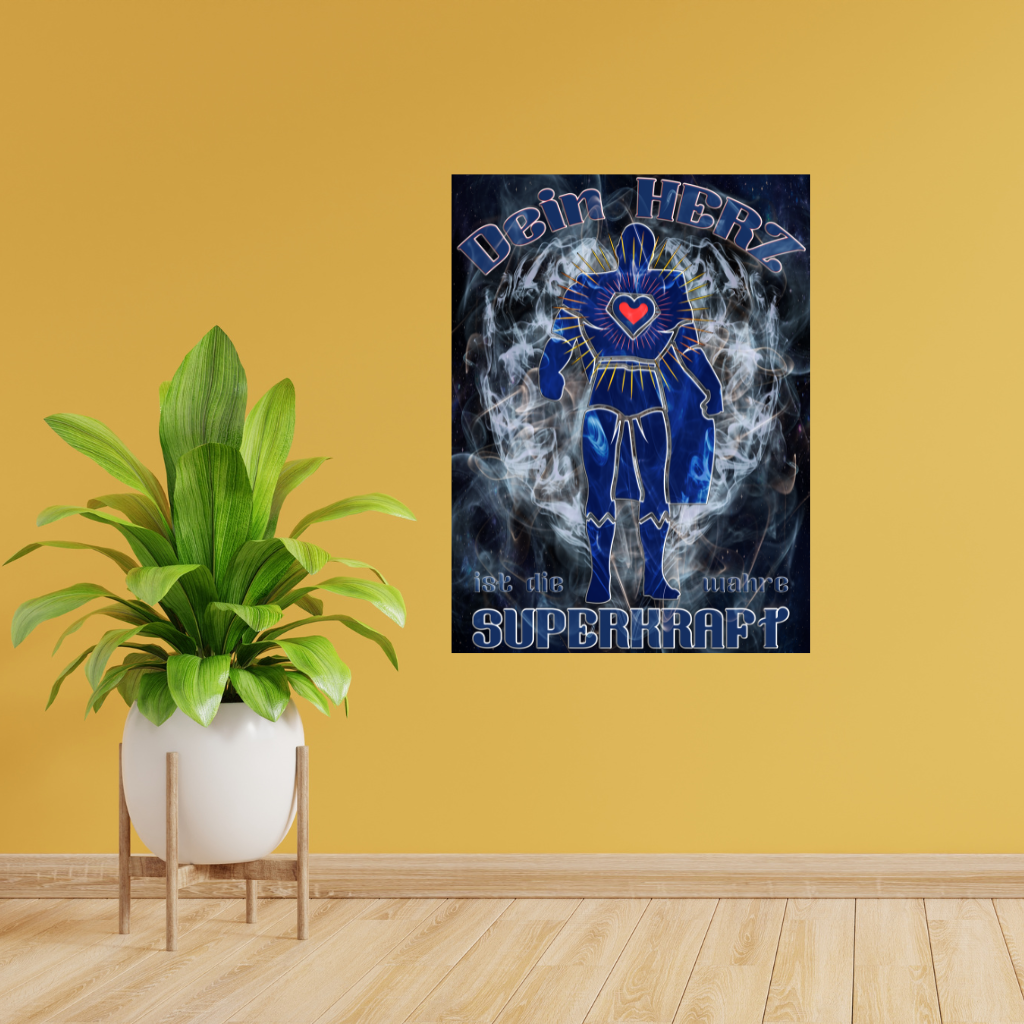 „Gott Ich Eins“ Metallwandbild mit deutscher Affirmation – Spirituelles Dekor im Neon-Stil – Quadratisch (40–80 cm) - Image 4